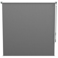 Outsunny Outdoor Roller Shade, 6' X 6' Patio Door Blinds, Light Grey