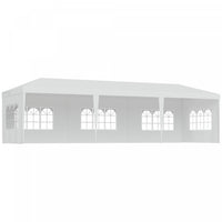 Outsunny 10 X 28ft Portable Party Tent, Gazebo Wedding Party Tent For Garden Dining And Outdoor With