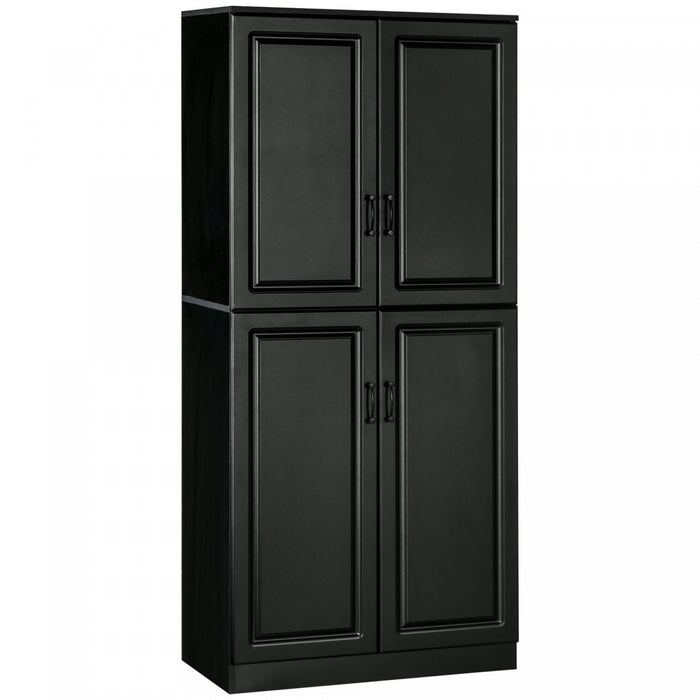 HOMCOM 71\" Kitchen Pantry with 4 Hinged Doors and Adjustable Shelves