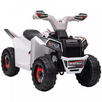 Aosom 6v Kids Atv Quad, Battery Powered Ride-On Electric Vehicle For Kids With Wear-resistant Wheels