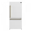 Forno Milano Espresso 31 Inch Bottom Freezer, White, 17.2 cu.ft. - FFFFD1785-31WHT
