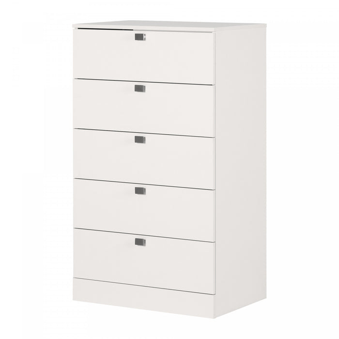 Spark 5-drawer Chest - Pure White 