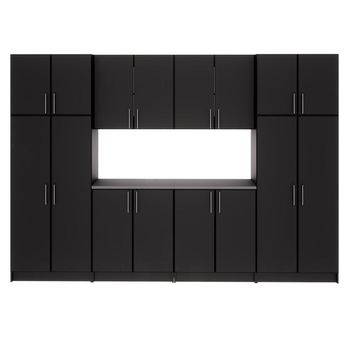 Elite 128-inch 8-piece Garage Storage Cabinet Set G - Black