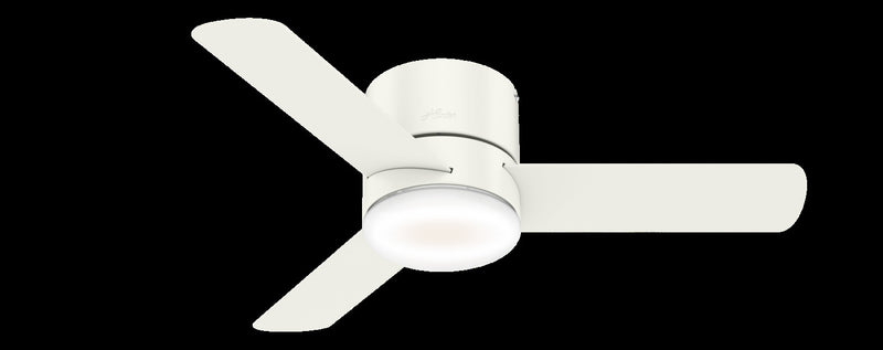 Minimus Ceiling Fan with Light Fixture - White