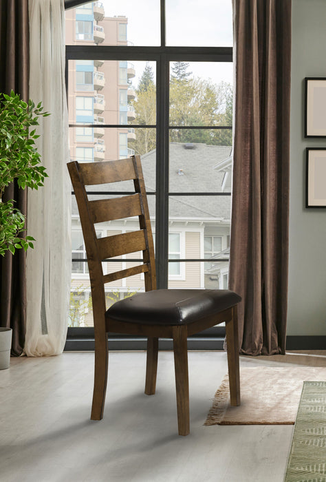 Brienne Dining Chair With Faux Leather Seat (set Of 2)