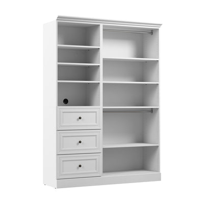 Bestar Versatile 61 W Closet Organizer System - White|Système d’organisateur de garde-robe Versatile de Bestar de 61 po (L) - blanc