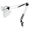 Dainolite Working/Task Lamp Spring Balanced Clampon Gloss White 36\" Reach