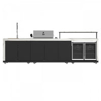 Forno Rimini Outdoor Kitchen, 62,600 BTU, 4.8 cu.ft. Refrigerators, White Countertops - FODKT2575WHT