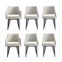 Tremont Modern 6-Piece Dining Chair Set in Stone Gray 