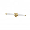 Dainolite Corvette 12w Wall Sconce Aged Brass White Acrylic Diffuser Lamp