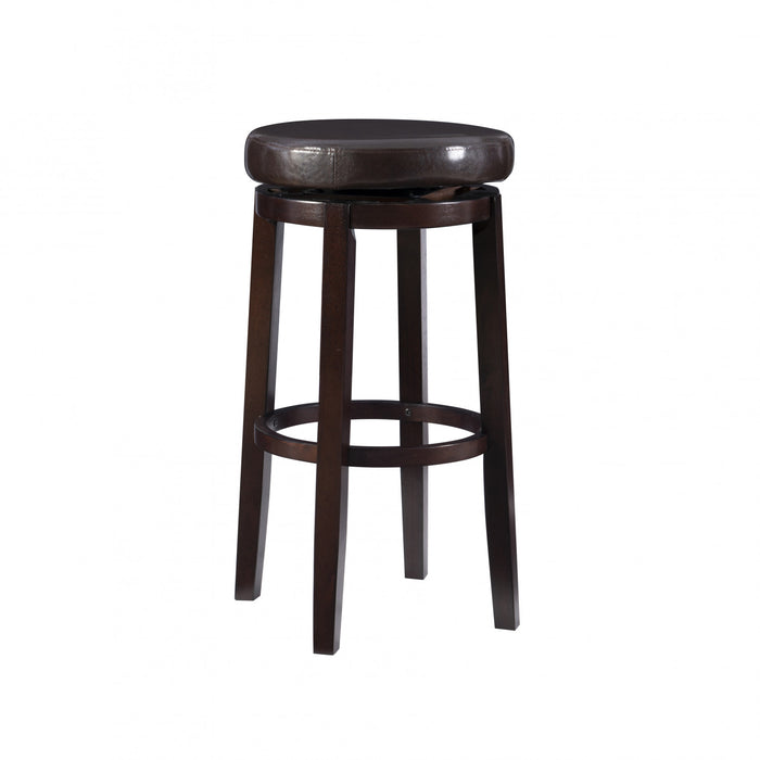 Maya Faux Leather Barstool - Brown