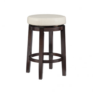 Maya Faux Leather Counter-Height Stool - Beige