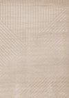 Oslo Beige Angled Striped Design Rug, 6'7\" x 9'6\" Indoor Area Rug