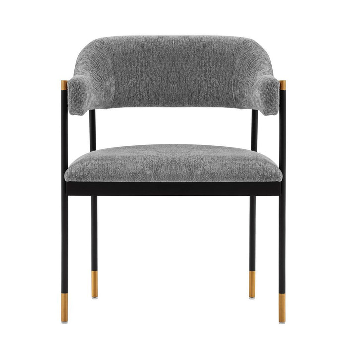 Manhattan Comfort Modern Lia Chenille Dining Chair - Grey