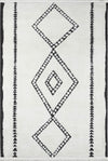 Zelda Contemporary 5'3\" x 7'2\" Area Rug in Ivory Indoor Area Rug