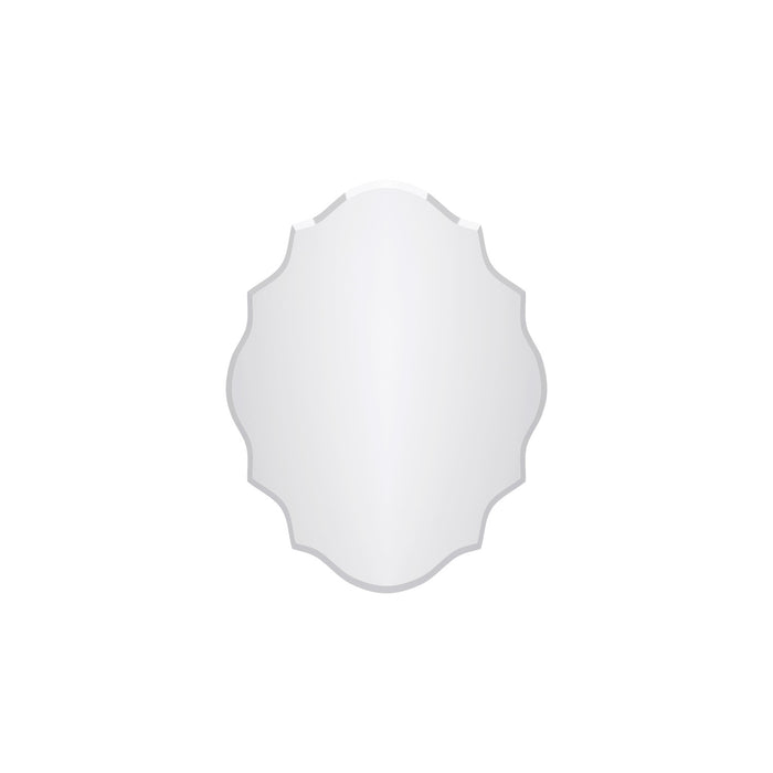 Chisel 22 Inch Frameless Ornate Mirror In Chrome