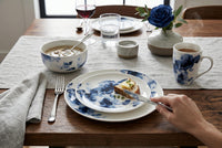 H2K Midnight Roses 16-Piece Porcelain Dinnerware Set 