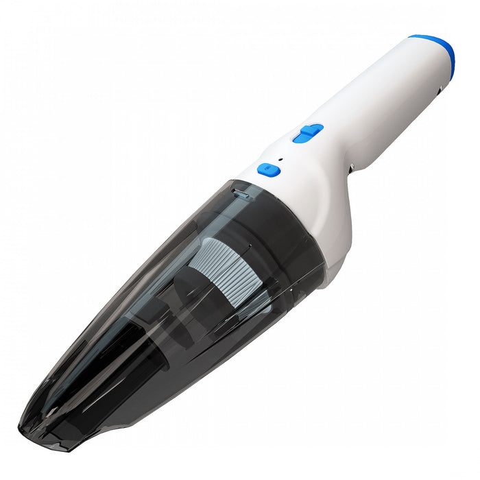 Panni 8V Cordless Hand Vacuum with USB Charging, Crevice Tool, Dusting Brush, White, H5012