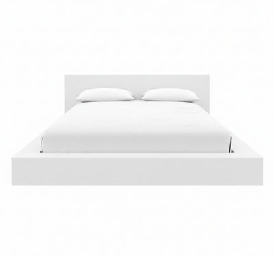 Kanso Low Platform Bed Set Queen Bed | Kanso Lit a Plateforme Basse avec Tete de Lit