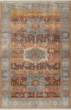 Dulce Traditional 5'0\" x Area Rug in Multi Indoor Area Rug