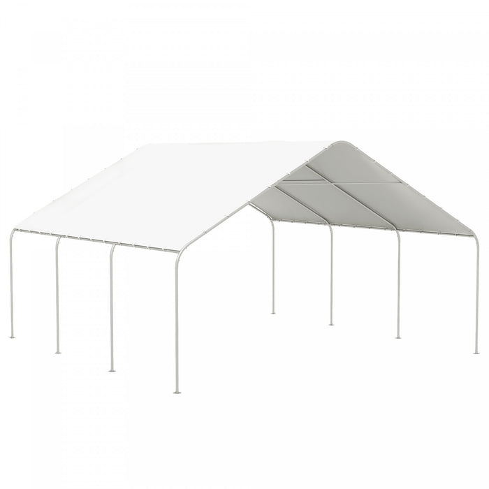 Outsunny 19' X 19.5' Heavy Duty Carport Portable Garage And Party Tent