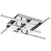 Dainolite Summit LED Flush Mount 20w Polished Chrome White Acrylic Diffuser Lamp