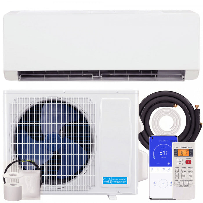 HOMCOM 23000 BTU Mini Split Air Conditioner, 22 SEER2 Wifi Enabled AC Unit