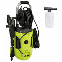Outsunny Electric Pressure Washer, 1800W High Pressure Washer with 20 ft Outlet Hose, Adjustable Nozzle, 1.9GPM Power Washer with Hose Reel, Steel Handle for Home Patio, Green
