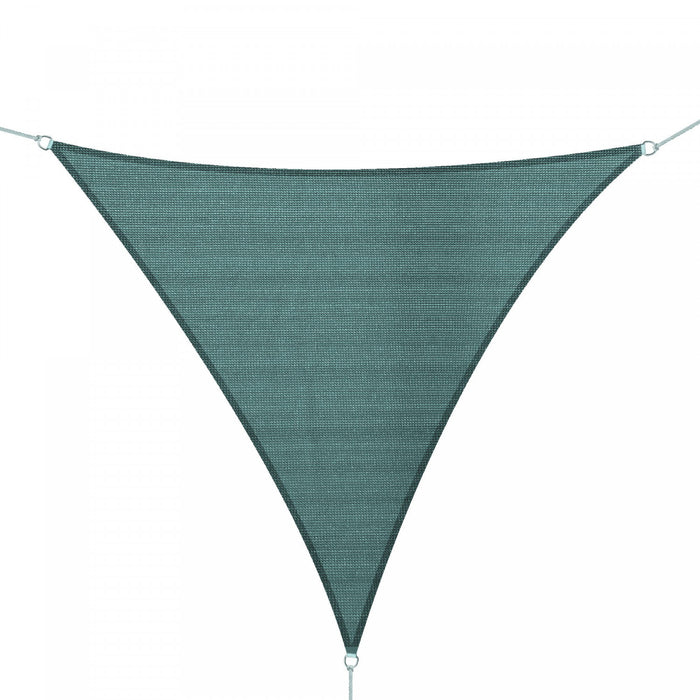 Outsunny Triangle 10’ Canopy Sun Sail Shade Garden Cover Uv Protector Outdoor Patio Lawn Shelter With Carrying Bag Green