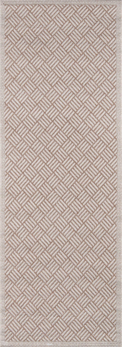 Eve Contemporary 2'0\" x 10'0\" Runner Rug in Brown Indoor Area Rug