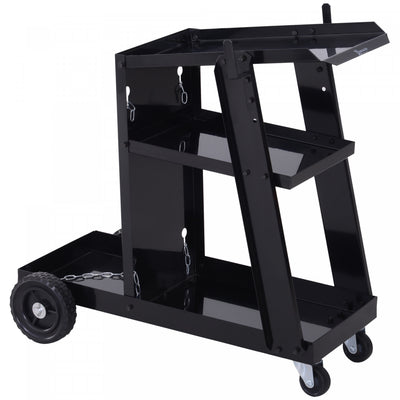 Durhand 3 Tier Garage Welding Cart With Safety Chain|Durhand Chariot De Soudage De Garage A 3 Niveaux Avec Chaine De Securite