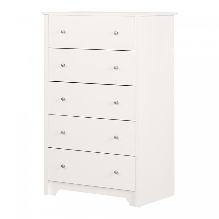 Vito 5-drawer Chest - Pure White 