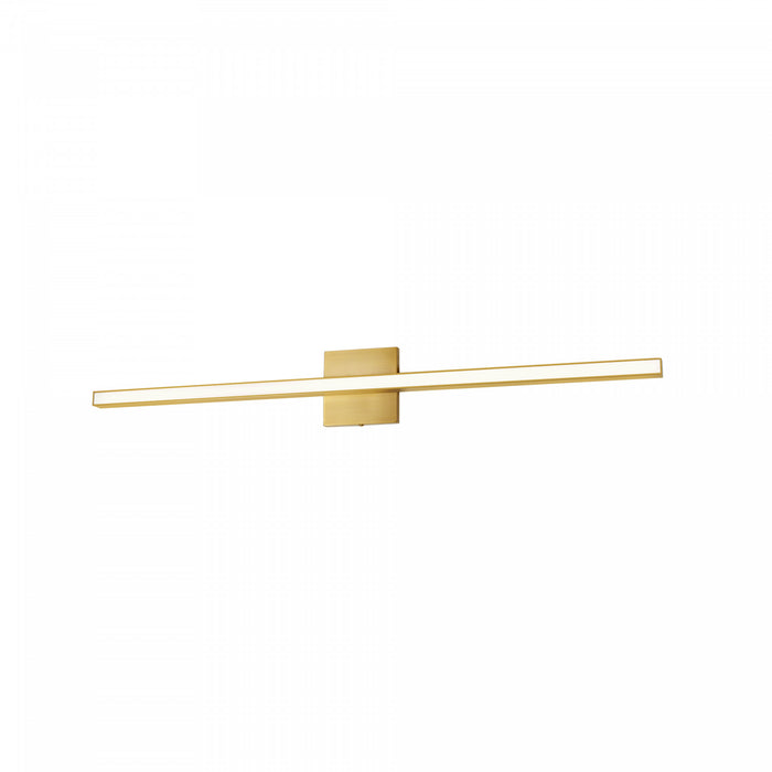 Dainolite Arandel Vanity Light 24w LED Aged Brass White Acrylic Diffuser Lamp