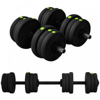 Soozier Adjustable Barbell & Dumbbells Set with Non-slip Handles, 44LBS
