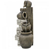 Outsunny Wine Jars Waterfall Fountain 4-tier Outdoor Fountain Water Feature