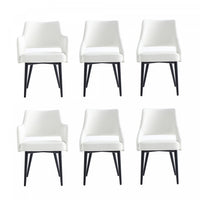 Tremont Modern 6-Piece Dining Chair Set in White 