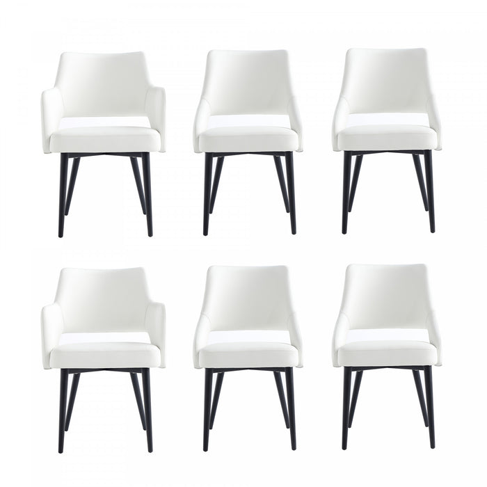 Tremont Modern 6-Piece Dining Chair Set in White