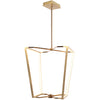 Dainolite Curant Chandelier 60w Aged Brass White Silicone Diffuser Lamp