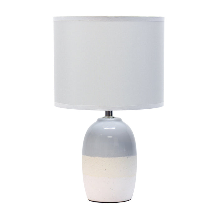 Zeke Ceramic Table Lamp, Gray, 13.25\"H