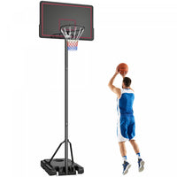 Soozier Portable Basketball Hoop, 4.4-10ft Adjustable Height