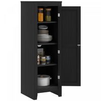 HOMCOM Kitchen Pantry with Adjustable Shelves Single Door for Dining Room
