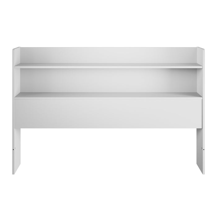 Nordika Hunter Bookcase Queen Headboard - White