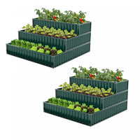 Costway 2 Pcs 3-tier Raised Garden Bed,47