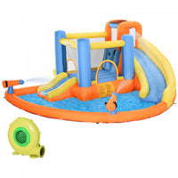 Outsunny 5 In 1 Kids Bouncy Castle Inflatable Bounce House Jump N Slide Bouncer Trampoline Slide Wat