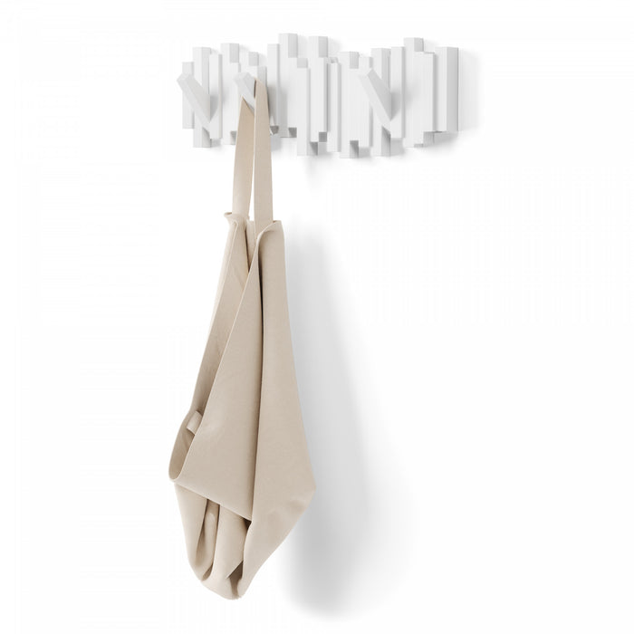 Umbra Modern Sticks Wall-Mounted Coat Rack - White
