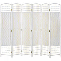 Homcom 6 Panel Folding Room Divider 5.6 Ft Privacy Screen