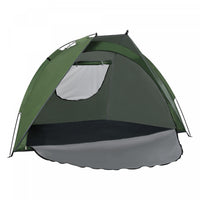 Outsunny Pop Up Tent, Beach Tent, Uv Protected Sun Shelter With Carry Bag And Ground Stakes For 2-3