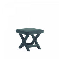 Abigail Mid-Century Modern Upholstered Velvet Accent Bench in Forest Green 