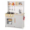 Costway Kids Kitchen Playset With Lights Sounds Microwave Stoves Oven Cooking Accessories
