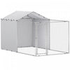 Pawhut Outdoor Dog Kennel With Waterproof & Uv-resistant Cover, Dog Run With Secure Lock For Small Medium Large Dogs, 13.1' X 7.5' X 7.5'